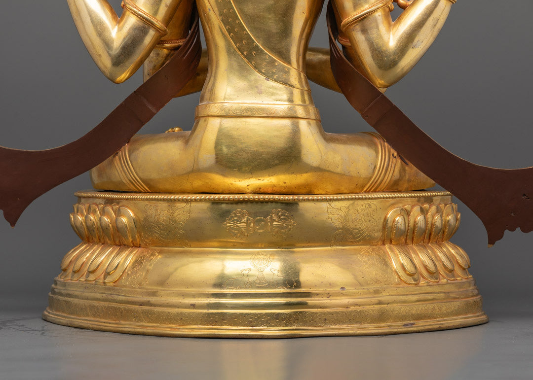 Handcrafted Chenrezig Statue | Himalayan Sacred Art