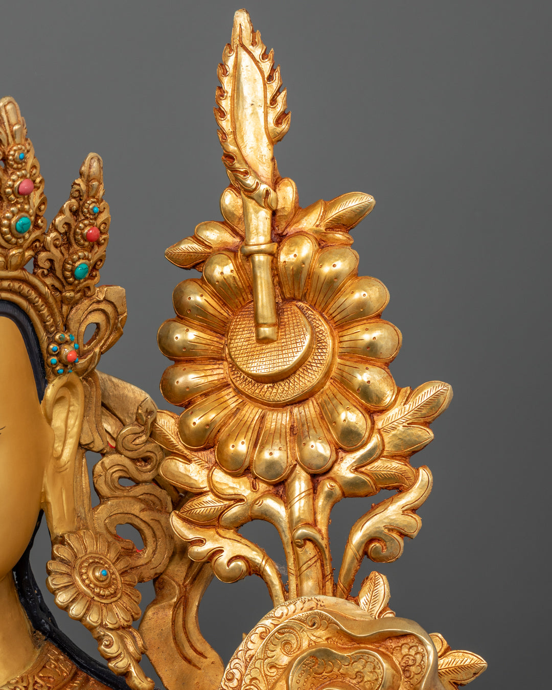 Handmade Trisong Detsen Statue | Traditional Buddhist Artwork