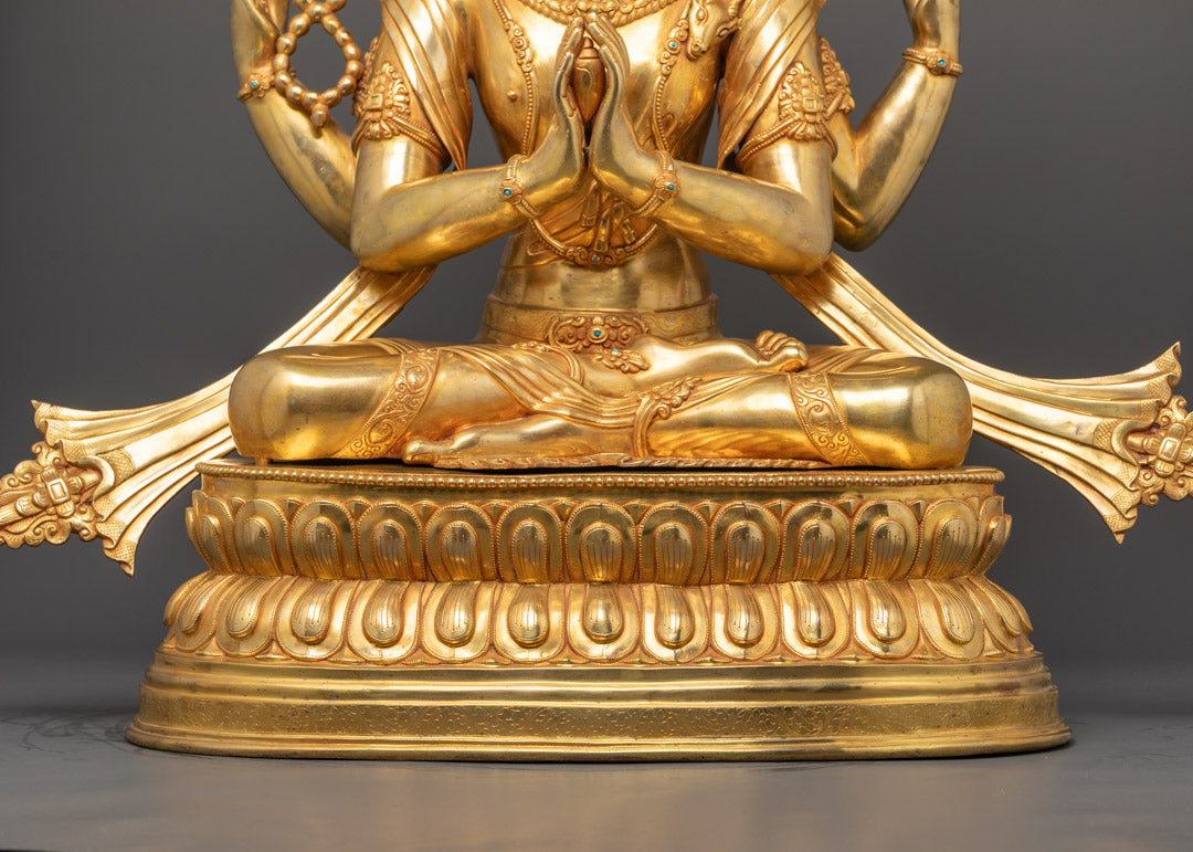 Handcrafted Chenrezig Statue | Himalayan Sacred Art