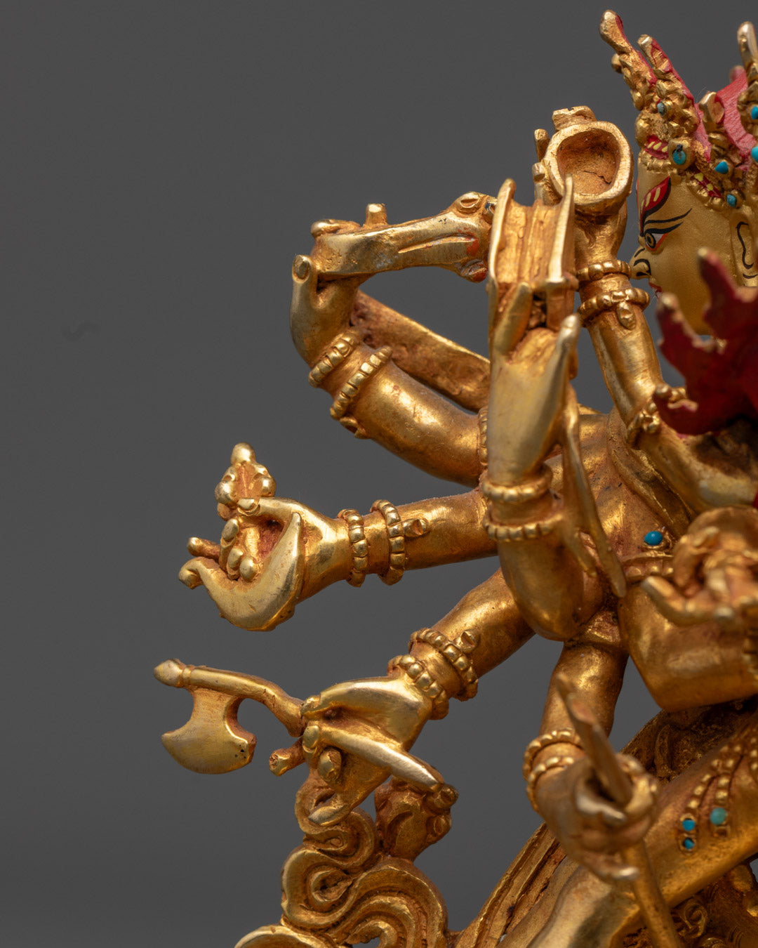 Chakrasamvara in Union Statue | Consort Vajravarahi
