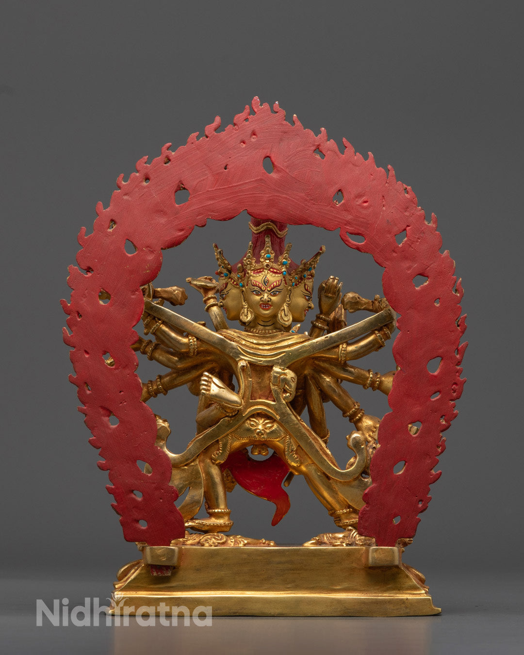 Chakrasamvara in Union Statue | Consort Vajravarahi
