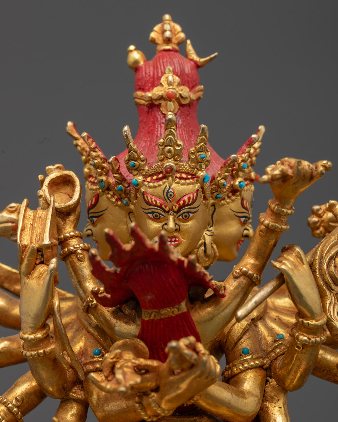 Chakrasamvara in Union Statue | Consort Vajravarahi