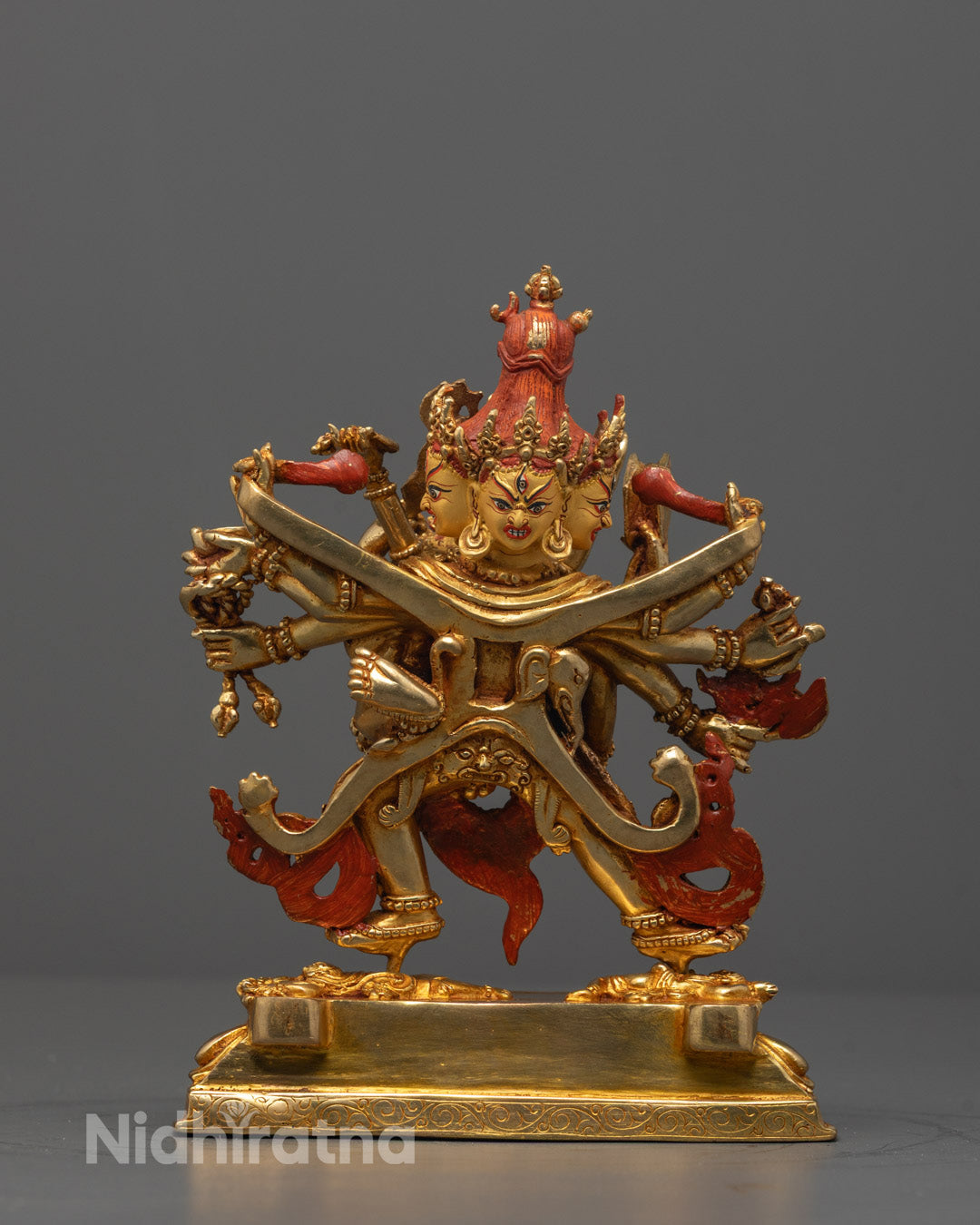 Chakrasamvara with Vajravarahi Consort Statue | Tantric Yab-Yum Statue