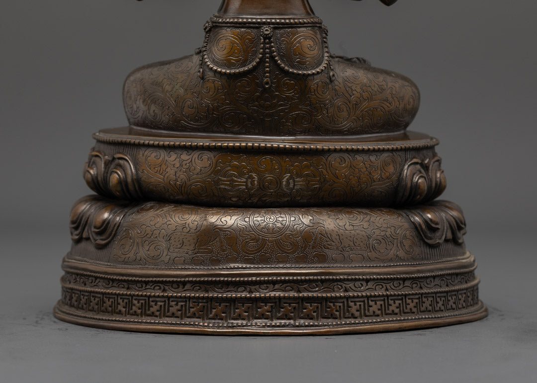 Tibetan Chenrezig Statue | Four-Armed Avalokiteshvara