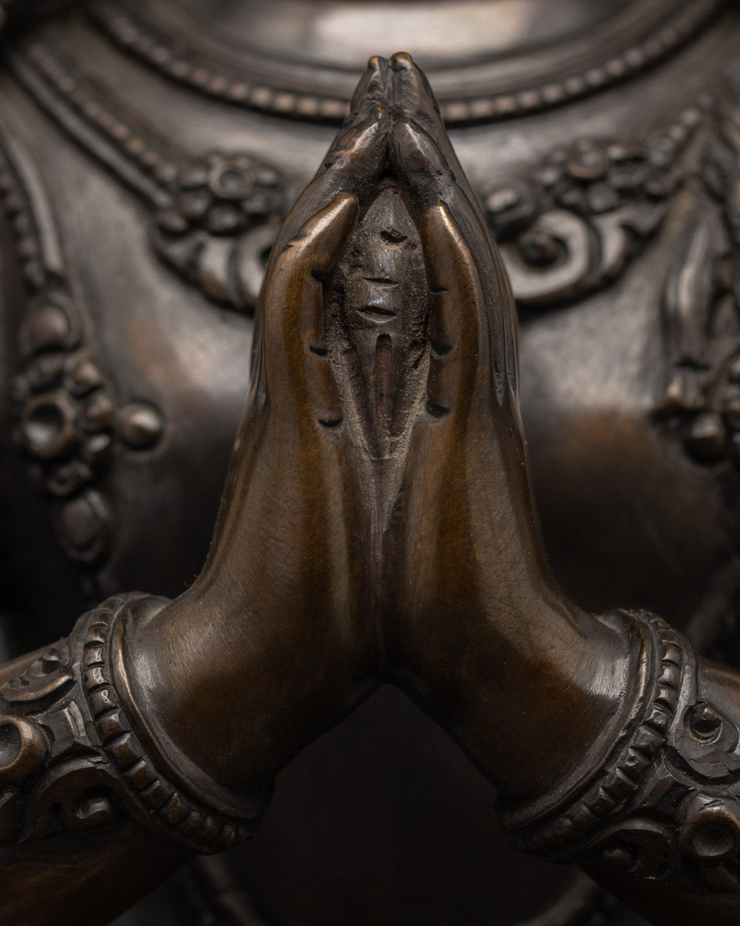 Tibetan Chenrezig Statue | Four-Armed Avalokiteshvara
