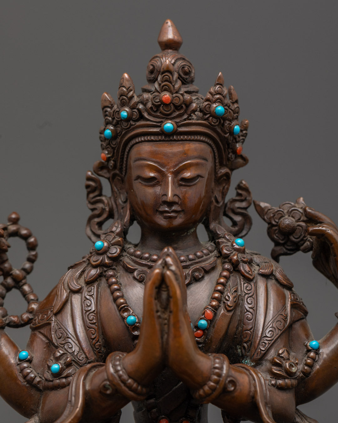 Handmade Chenrezig Statue | Nepali Artisan Crafted