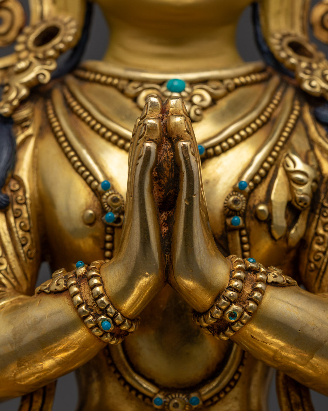 Chenrezig Statue | Hand-Carved Tibetan Buddhist Sculpture