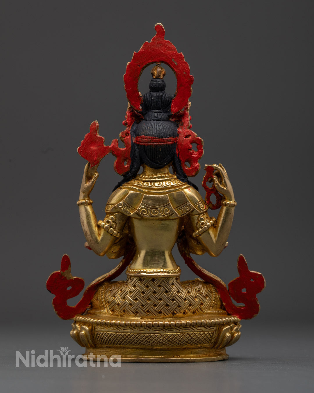 Chenrezig Statue | 24k Gold Gilded Avalokiteshvara