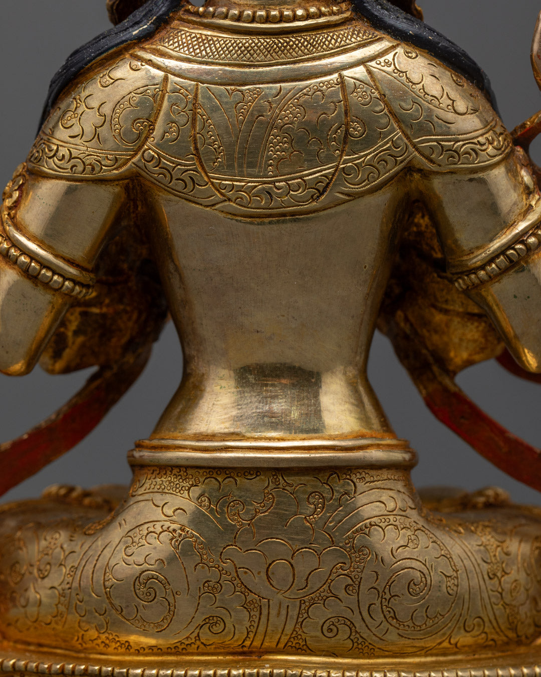 Handmade Chenrezig Statue | Traditional Nepalese Copper