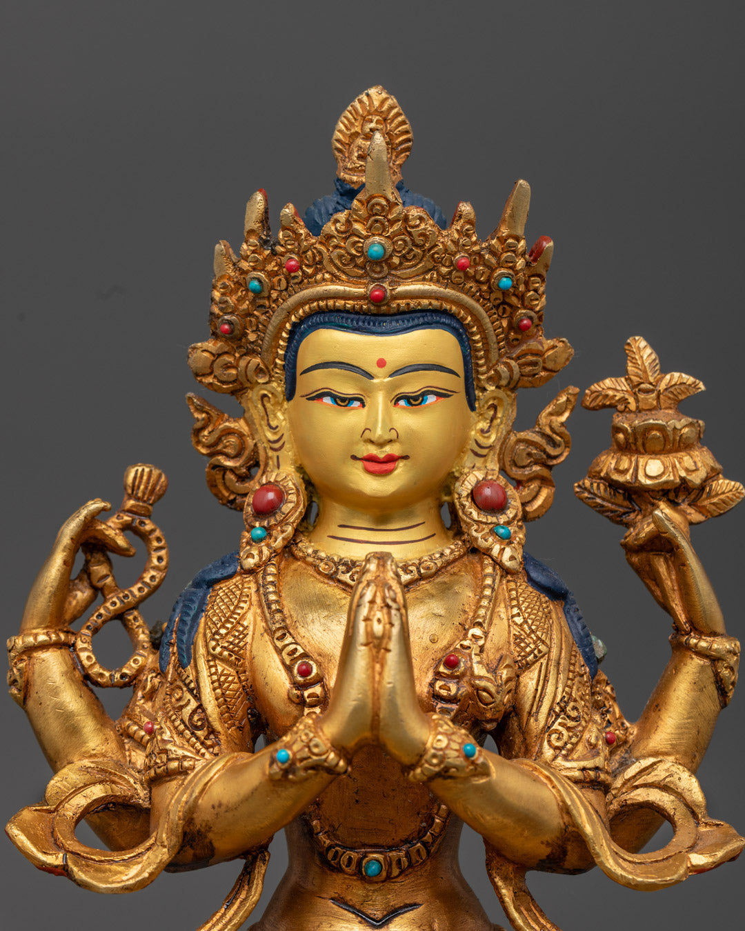 Chenrezig Buddha Statue | Handmade Sculpture for Meditation & Prayer