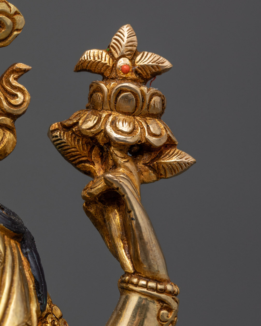 Handmade Chenrezig Statue | Traditional Nepalese Copper