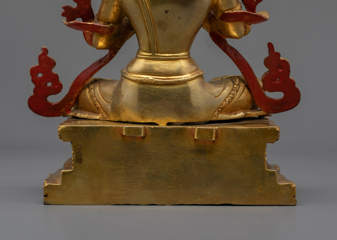 Authentic Nepalese Chenrezig Statue | Tibetan Artwork
