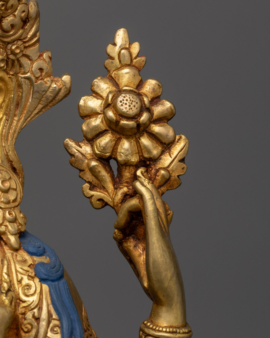Tibetan Chenrezig Sculpture | Sacred Deity Statue for Spiritual Spaces