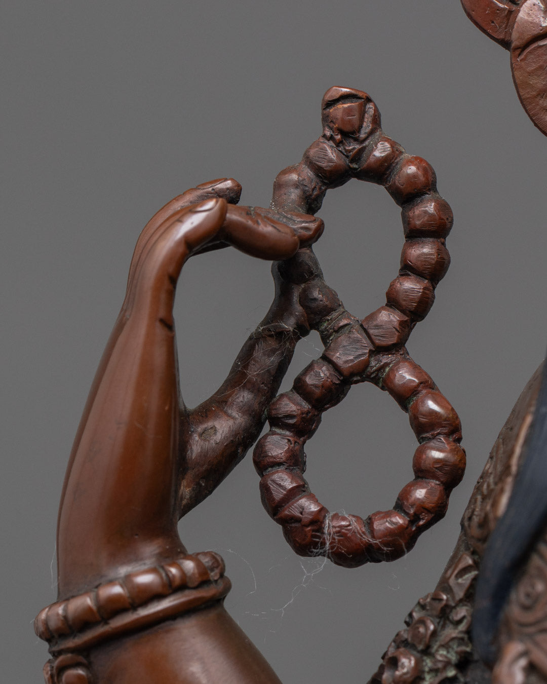 Beautiful Chenrezig Bodhisattva Statue | Oxidized Copper Finish
