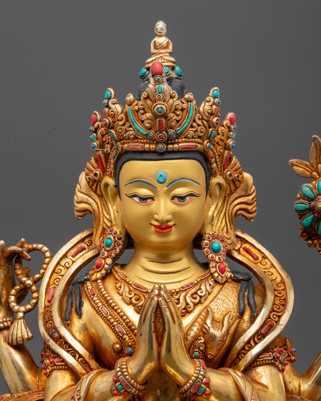 Four Armed Chenrezig Statue | Compassion Buddha