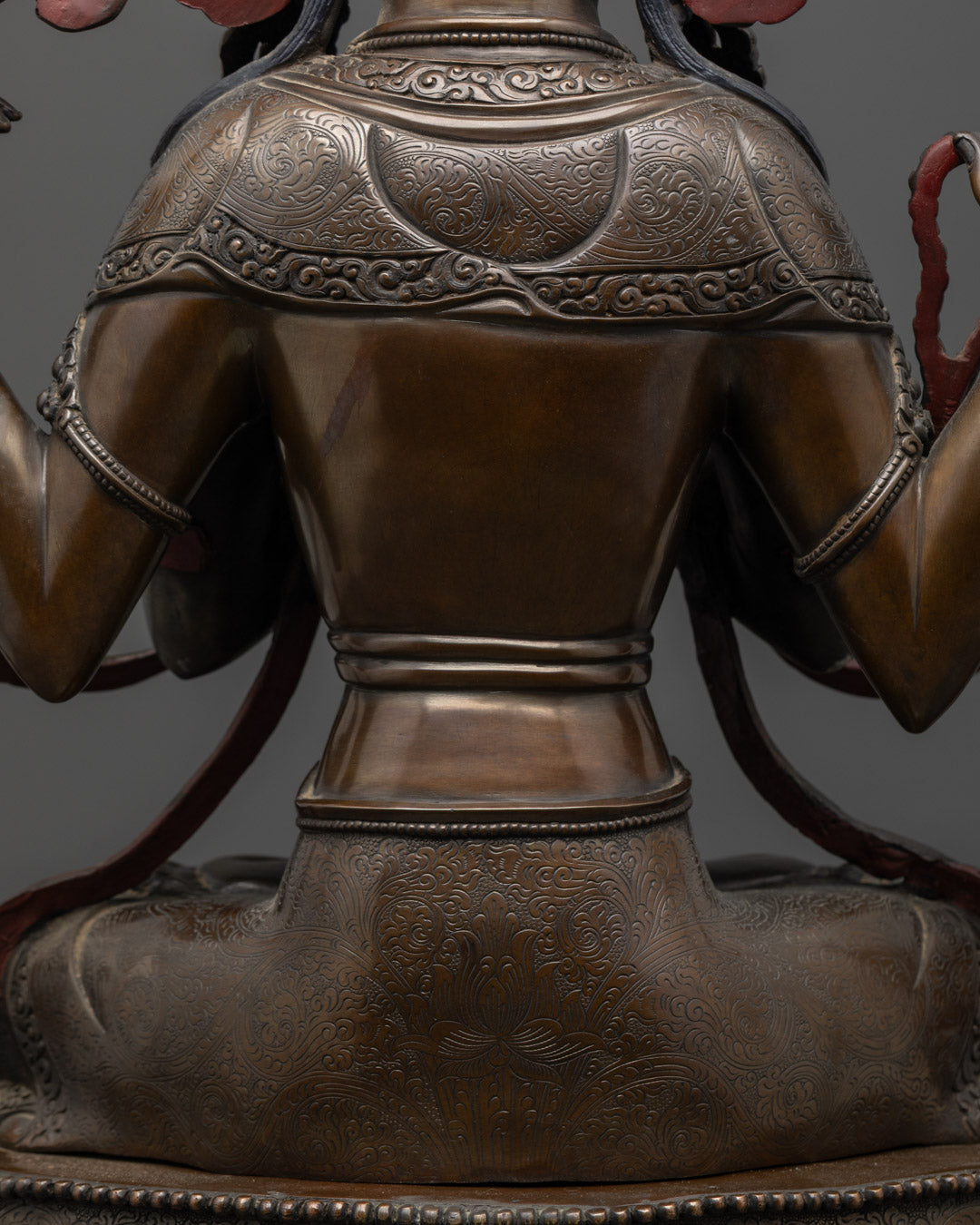 Handcrafted Chenrezig Statue | Tibetan Buddha of Compassion