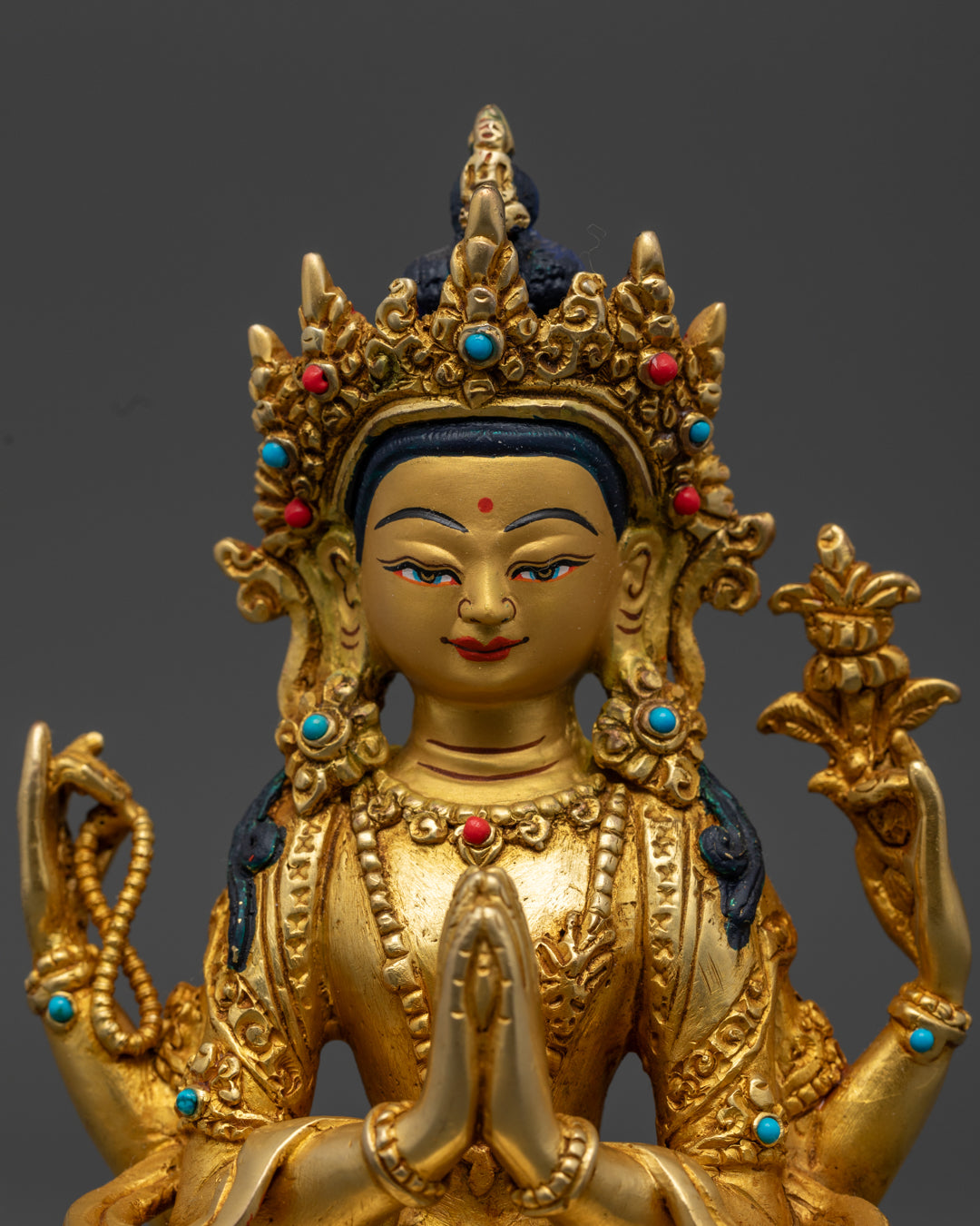 Chenrezig Statue | Hand-Crafted Traditional Artwork of Nepal