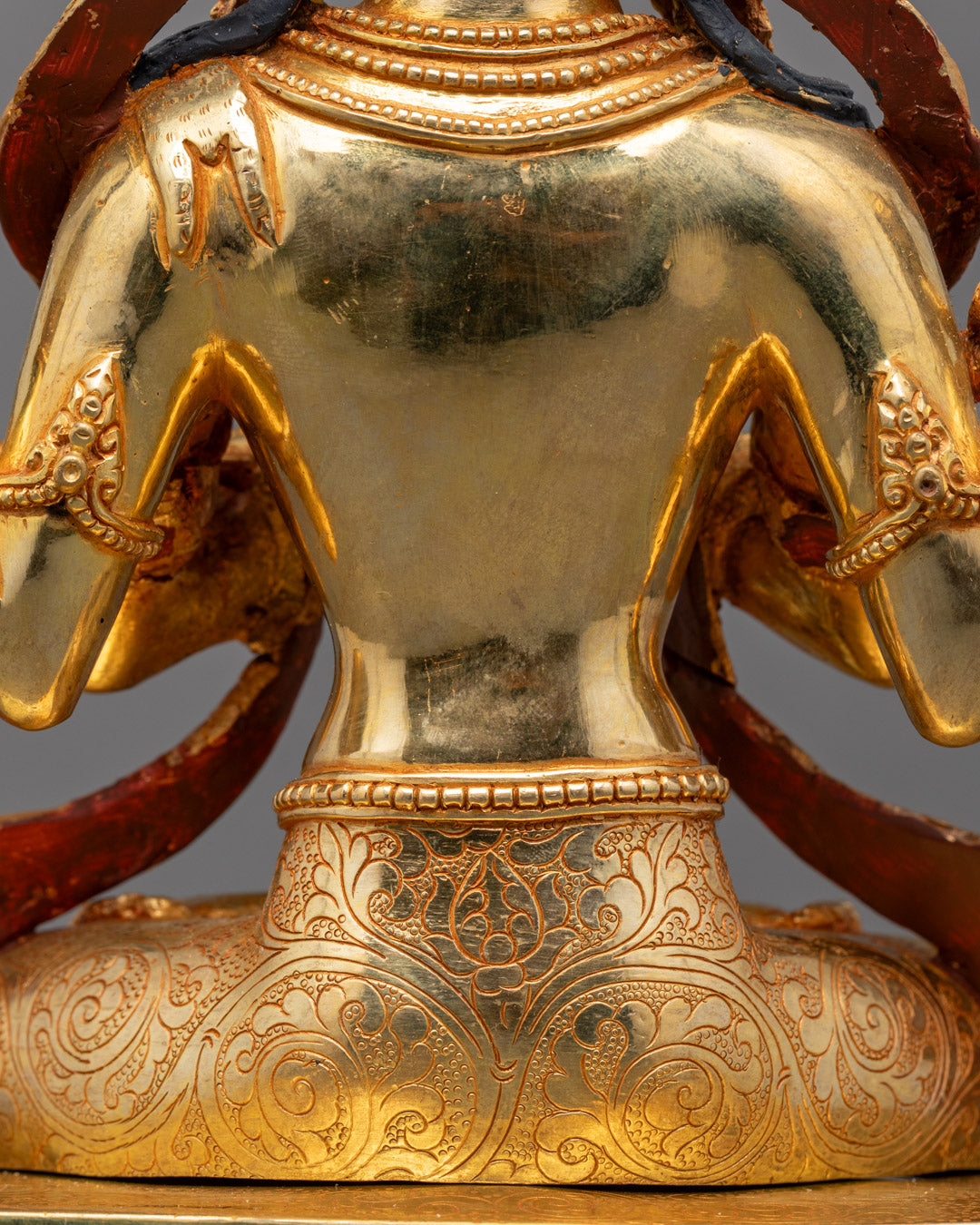 Hand Crafted Tibetan Diety Chenrezig Statue