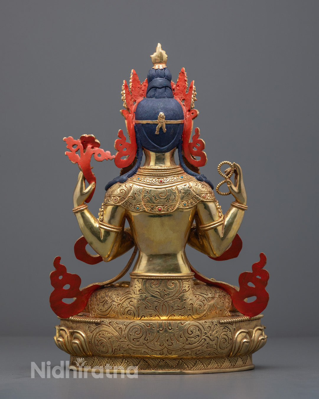 Handcrafted Chenrezig Statue | Tibetan Buddhist Deity for Sale