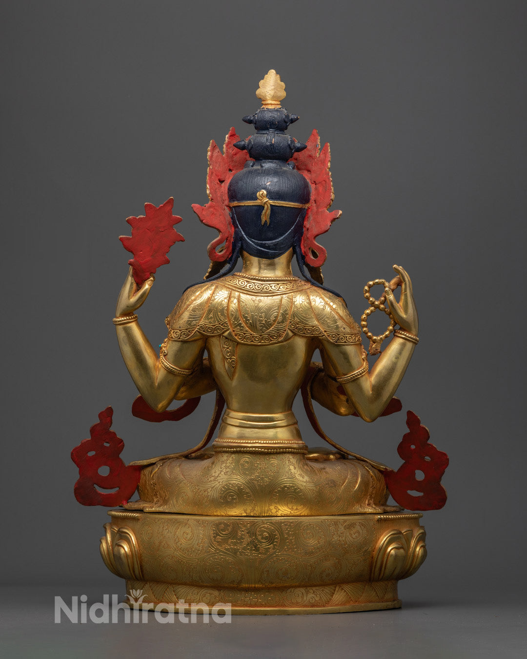 Handmade Chenrezig Statue | Authentic Nepalese Spiritual Artwork