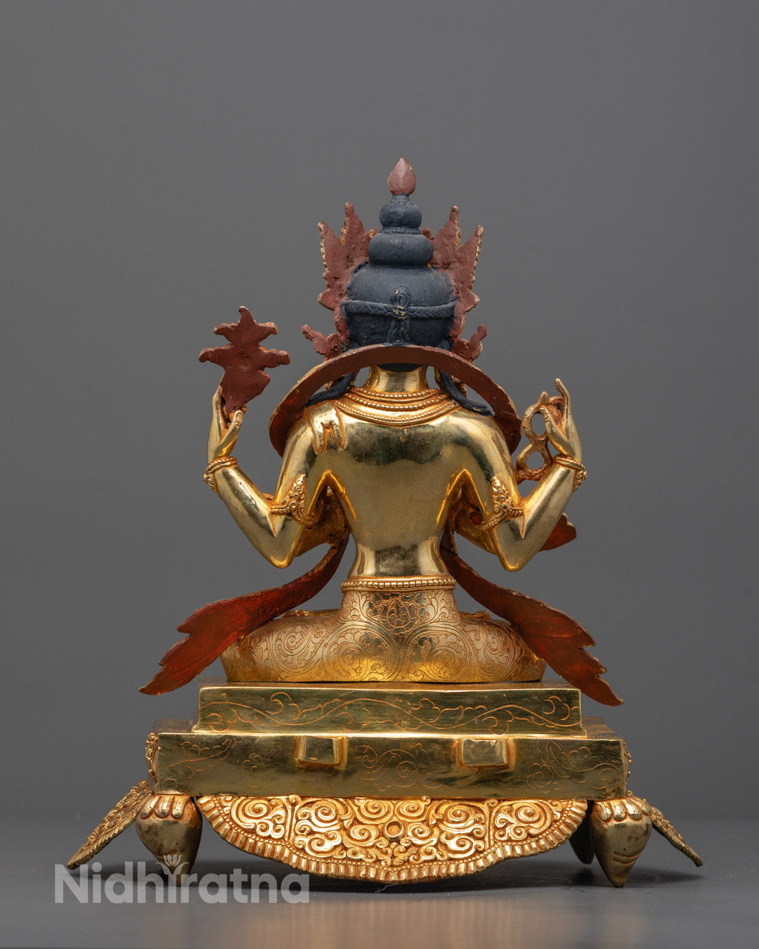 Hand Crafted Tibetan Diety Chenrezig Statue