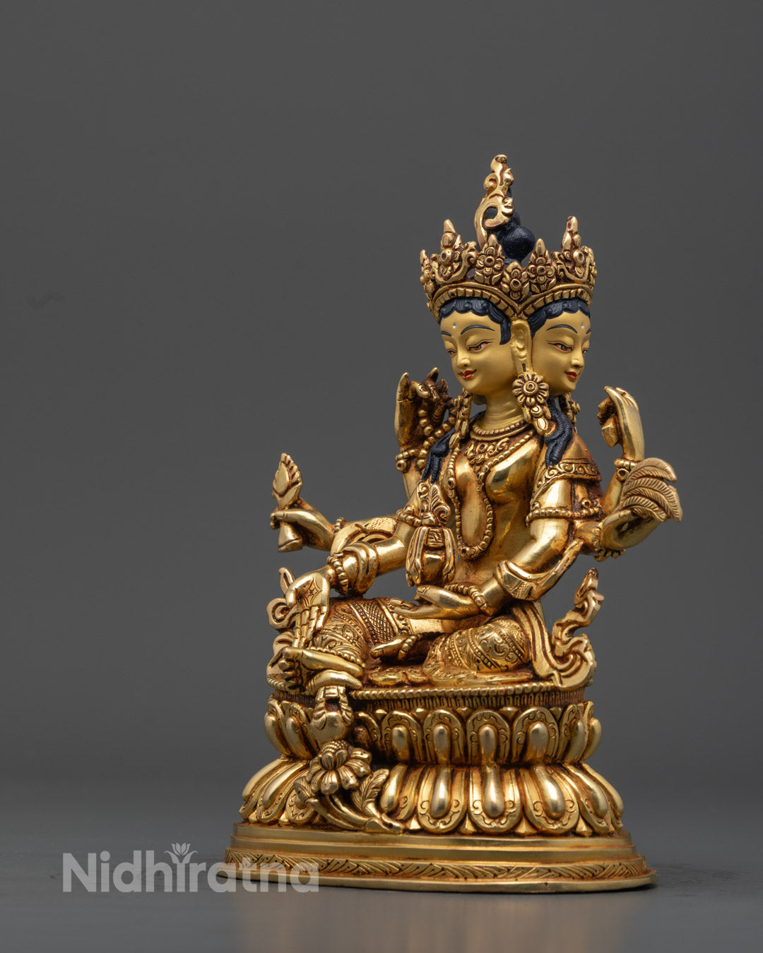 Handmade Vasudhara Statue | Sacred Buddhist Sculpture