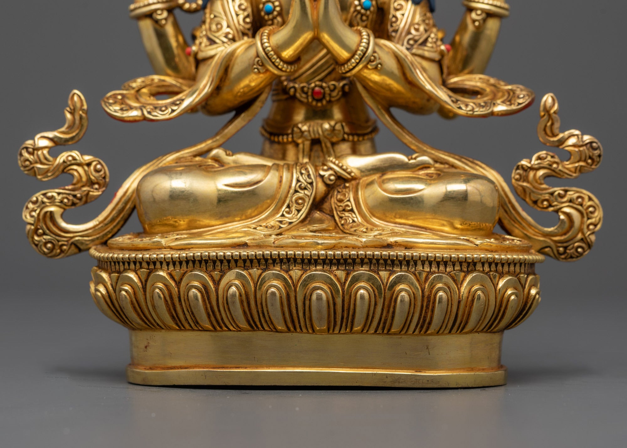 Chenrezig Statue | Handcrafted Copper Sculpture with Fine Detail