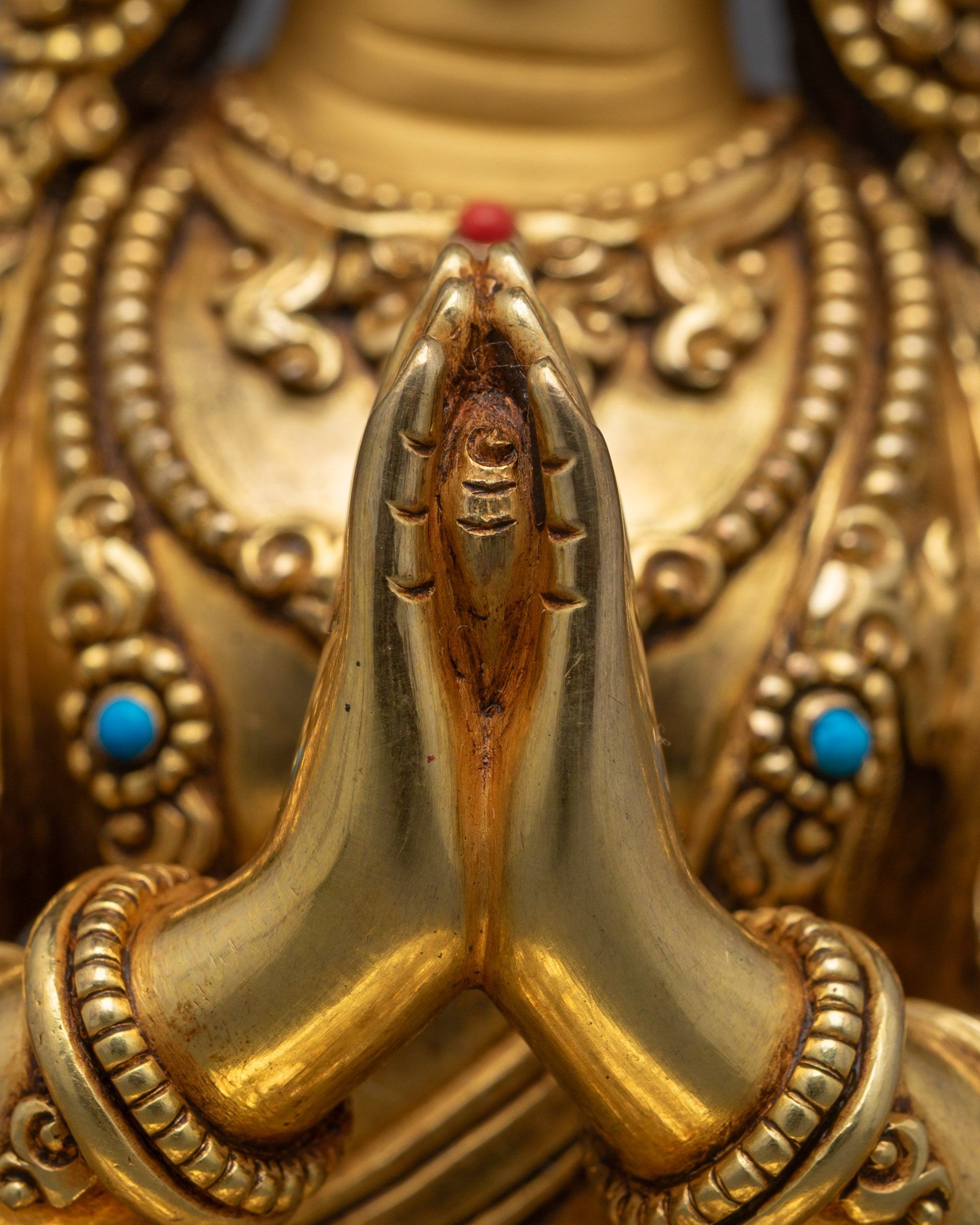 Chenrezig Statue | Handcrafted Copper Sculpture with Fine Detail