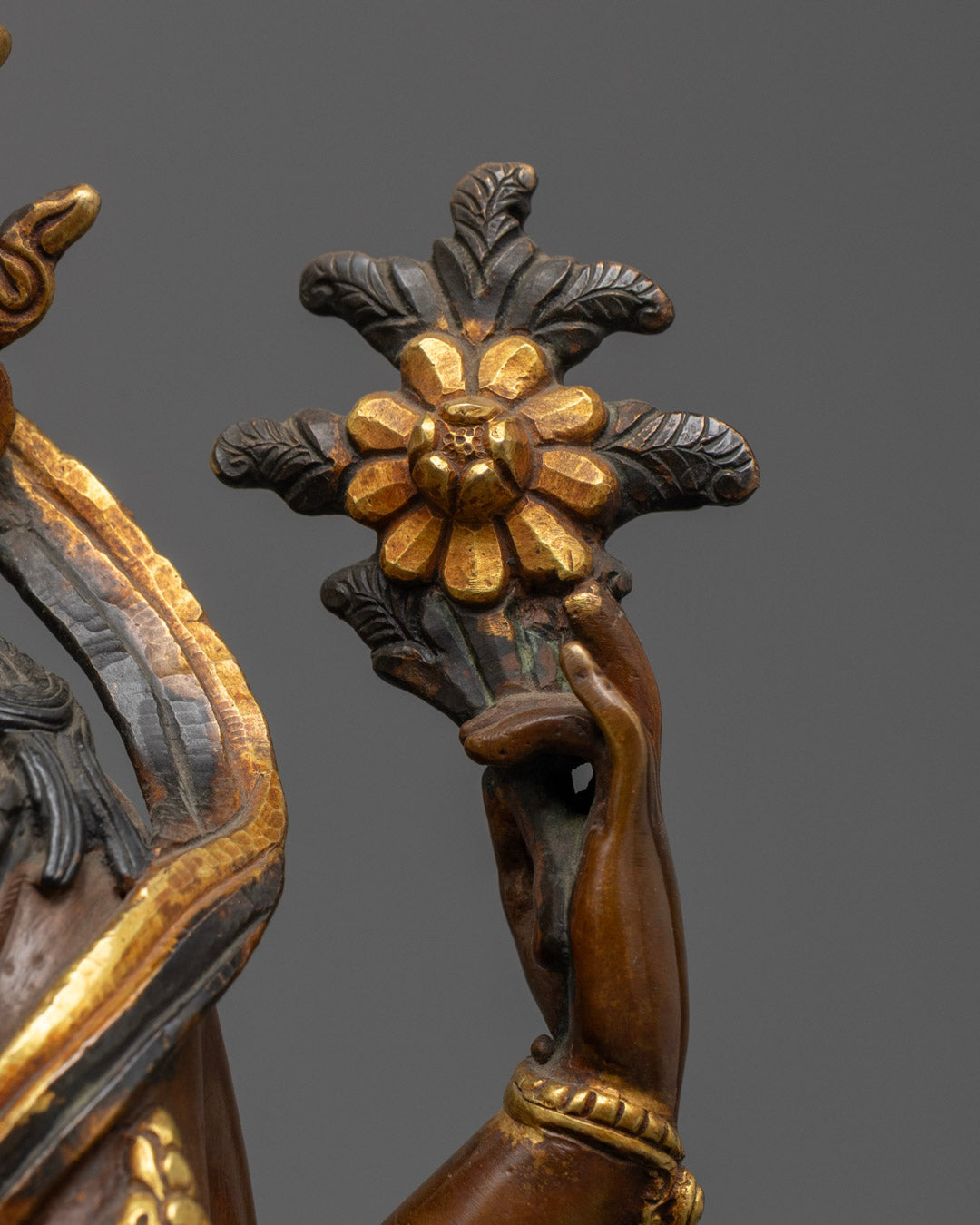 Chenrezig Bodhisattva Statue | Handcrafted Oxidized Copper Statue
