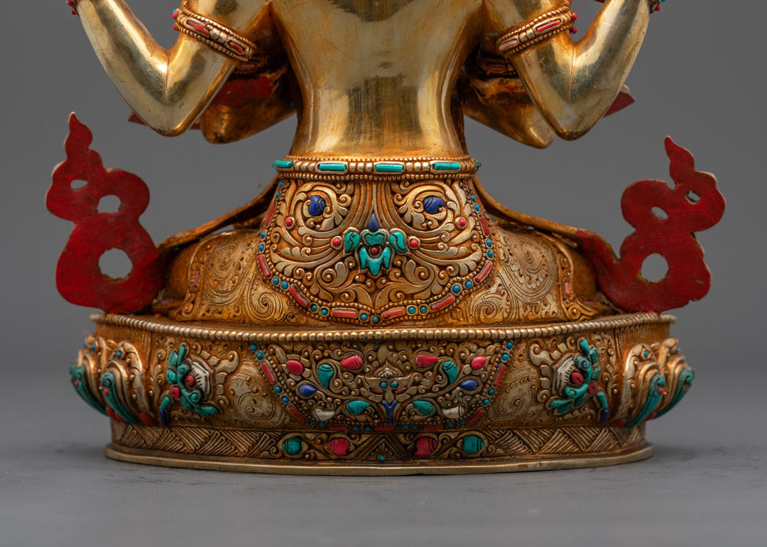 Four Armed Chenrezig Statue | Compassion Buddha
