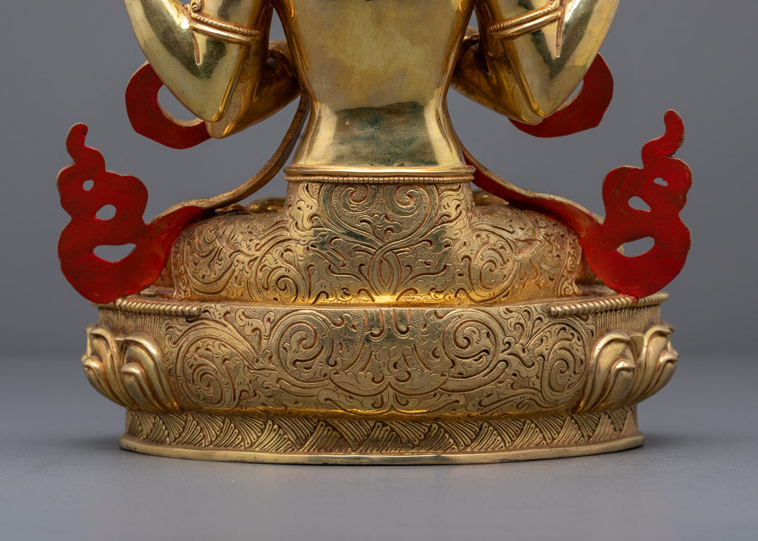 Handcrafted Chenrezig Statue | Tibetan Buddhist Deity for Sale