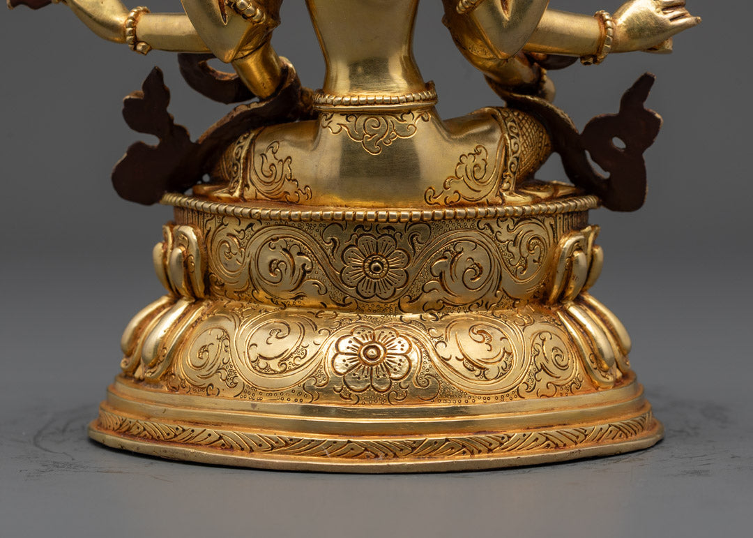 Handmade Vasudhara Statue | Sacred Buddhist Sculpture