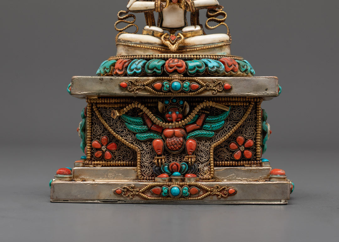 Hand-crafted Stones Chenrezig Statue | Sacred Tibetan Buddhist Art