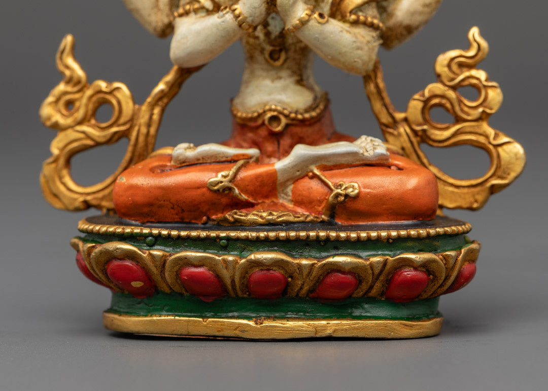 Spiritual Four-armed Avalokitesvara Statue | Machine Made Art