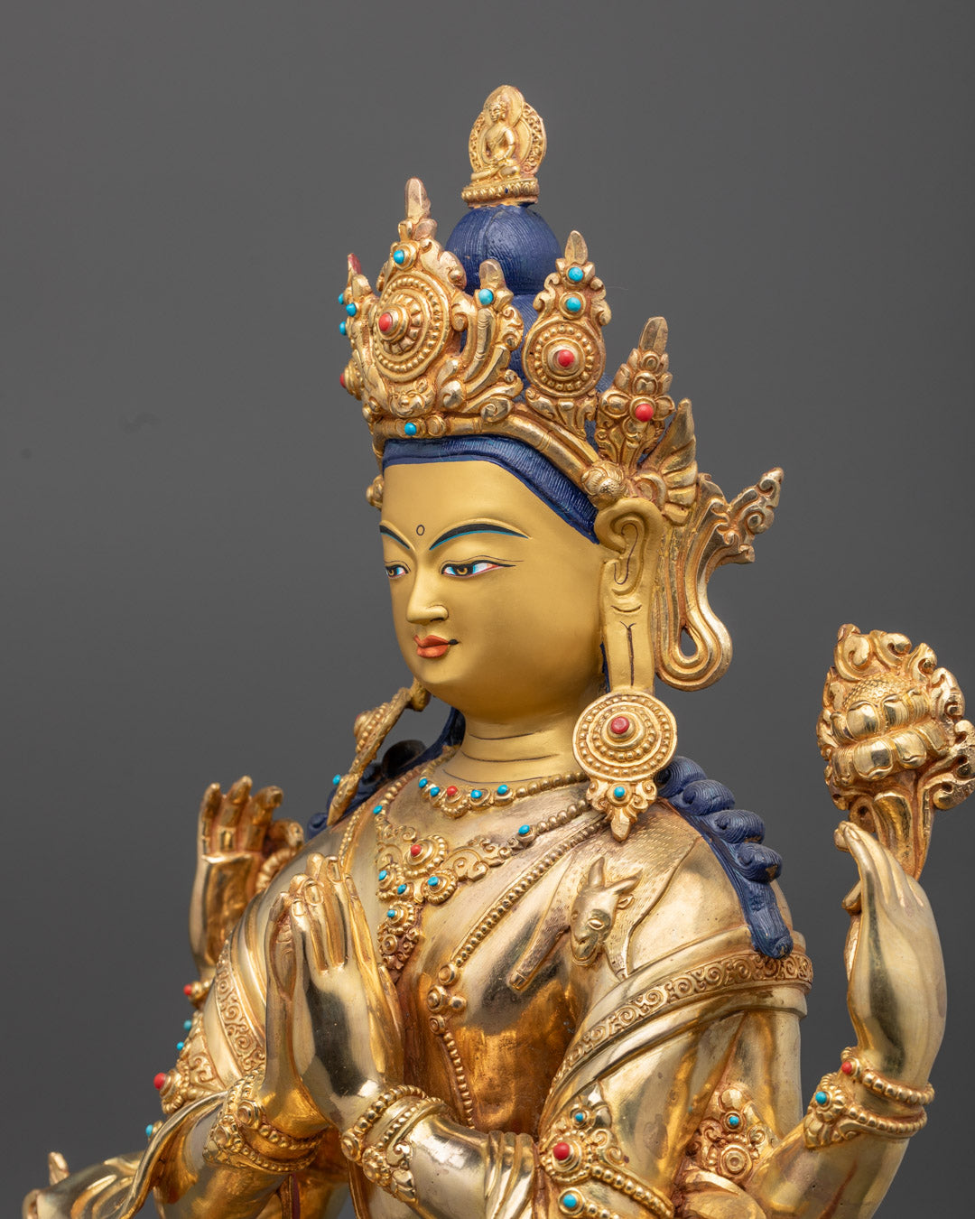 Nepalese Chenrezig Statue | The Bodhisattva's Infinite Compassion