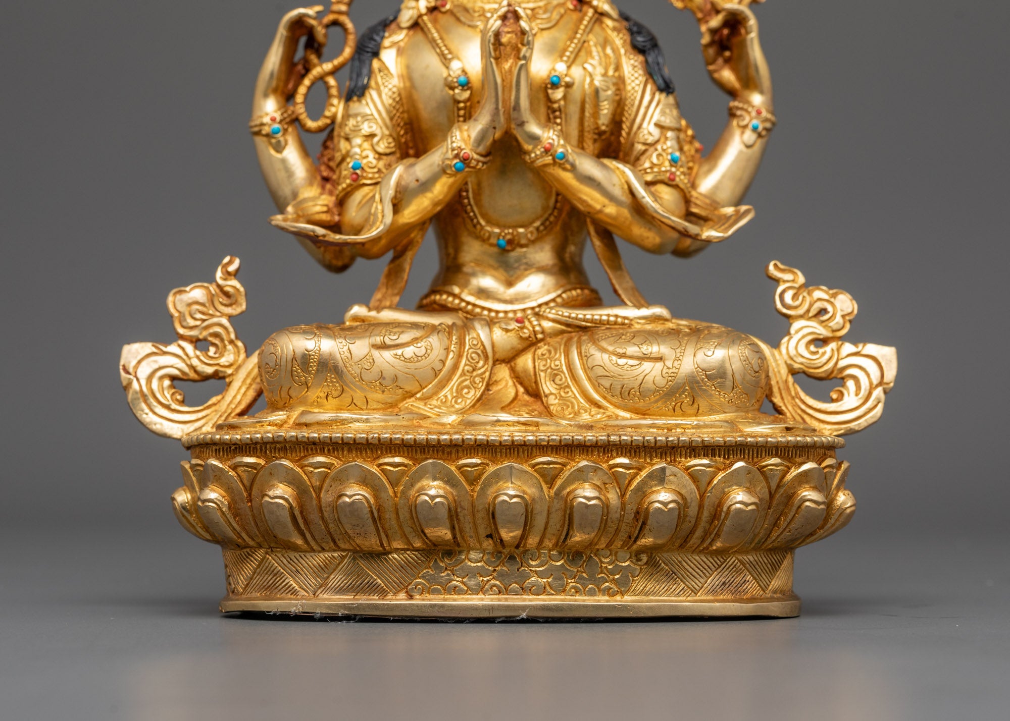 Handcrafted Chenrezig Statue | Tibetan Avalokiteshvara for Compassion