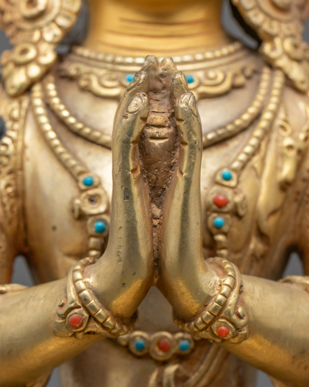 Nepalese Chenrezig Statue | Hand-Carved Avalokiteshvara