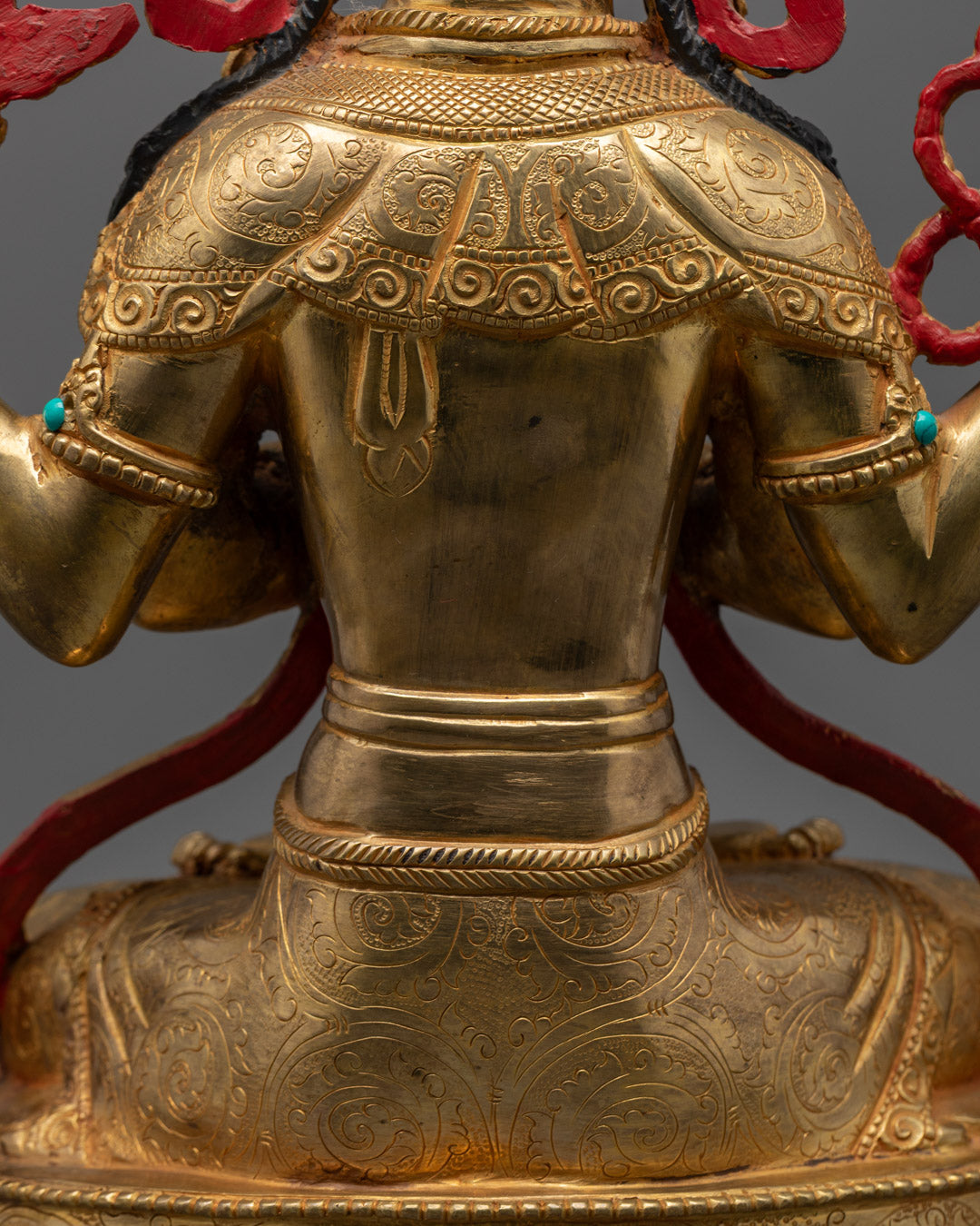Hand-carved Chenrezig Statue | Handmade Tibetan Statue