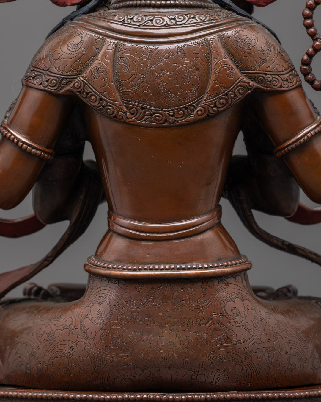Beautiful Chenrezig Bodhisattva Statue | Oxidized Copper Finish