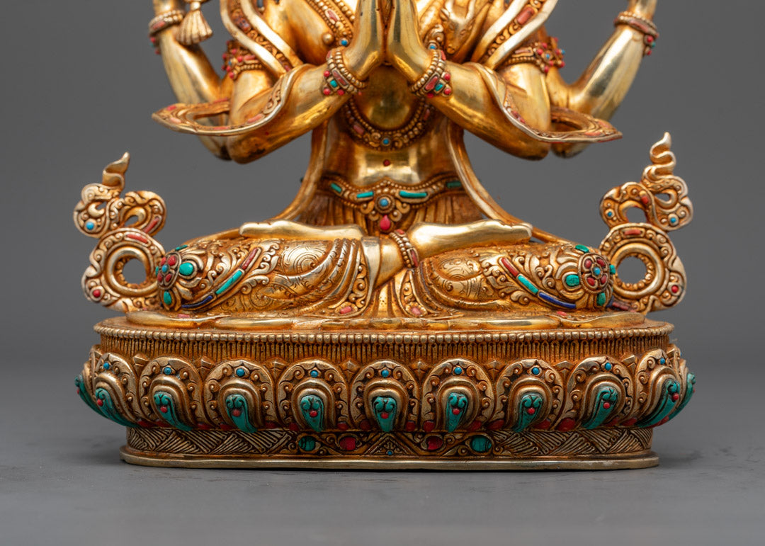 Four Armed Chenrezig Statue | Compassion Buddha