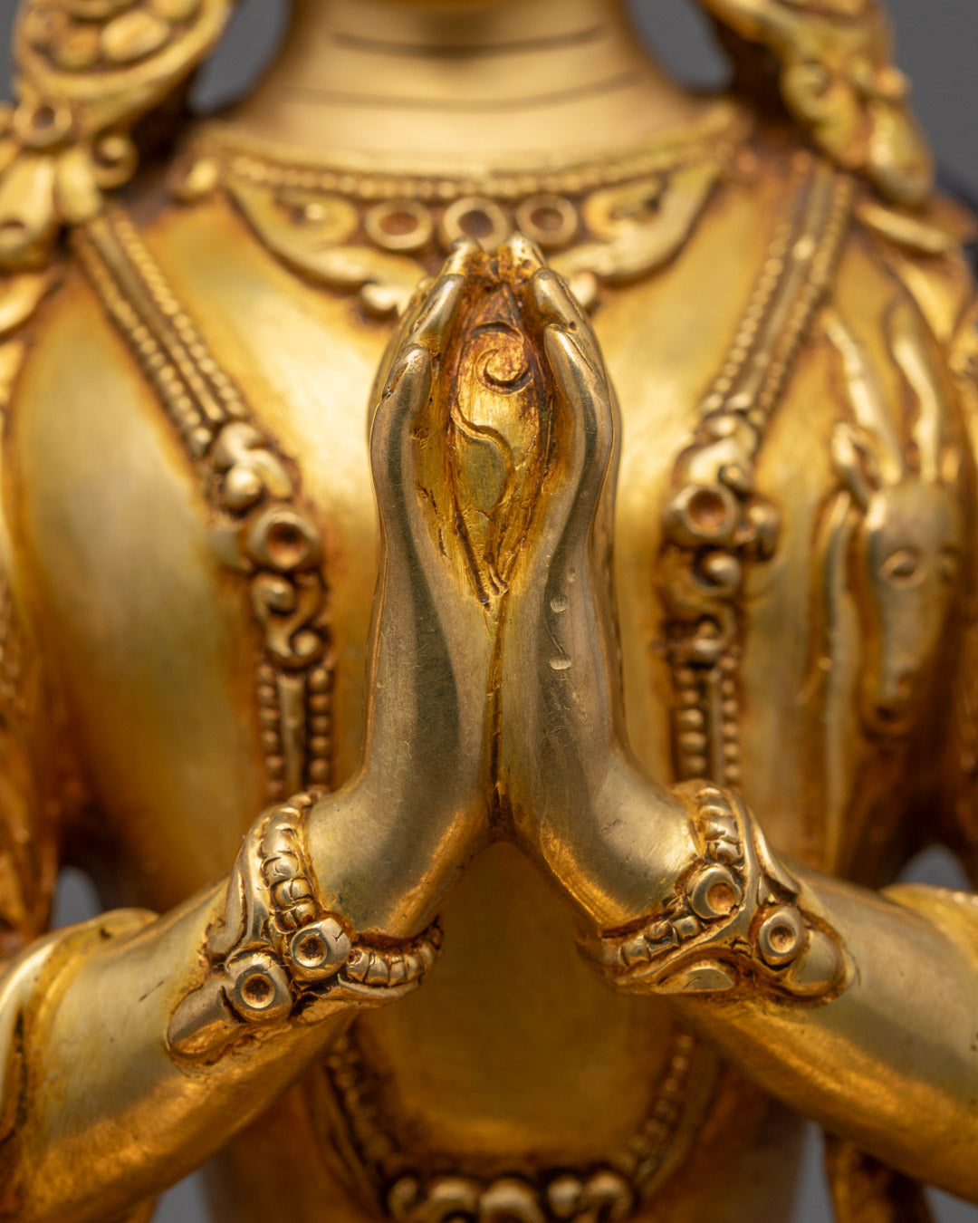 Beautifully Hand-Carved Chenrezig Statue | Avalokiteshvara Deity