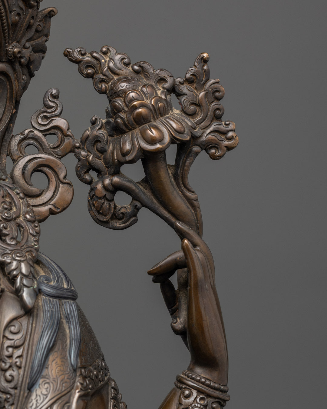 Handcrafted Chenrezig Statue | Tibetan Buddha of Compassion