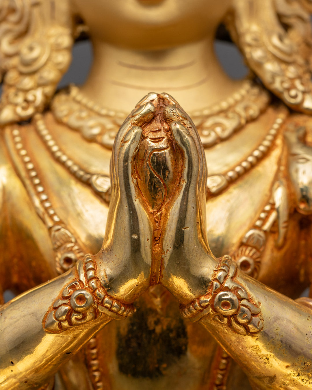 Hand Crafted Tibetan Diety Chenrezig Statue