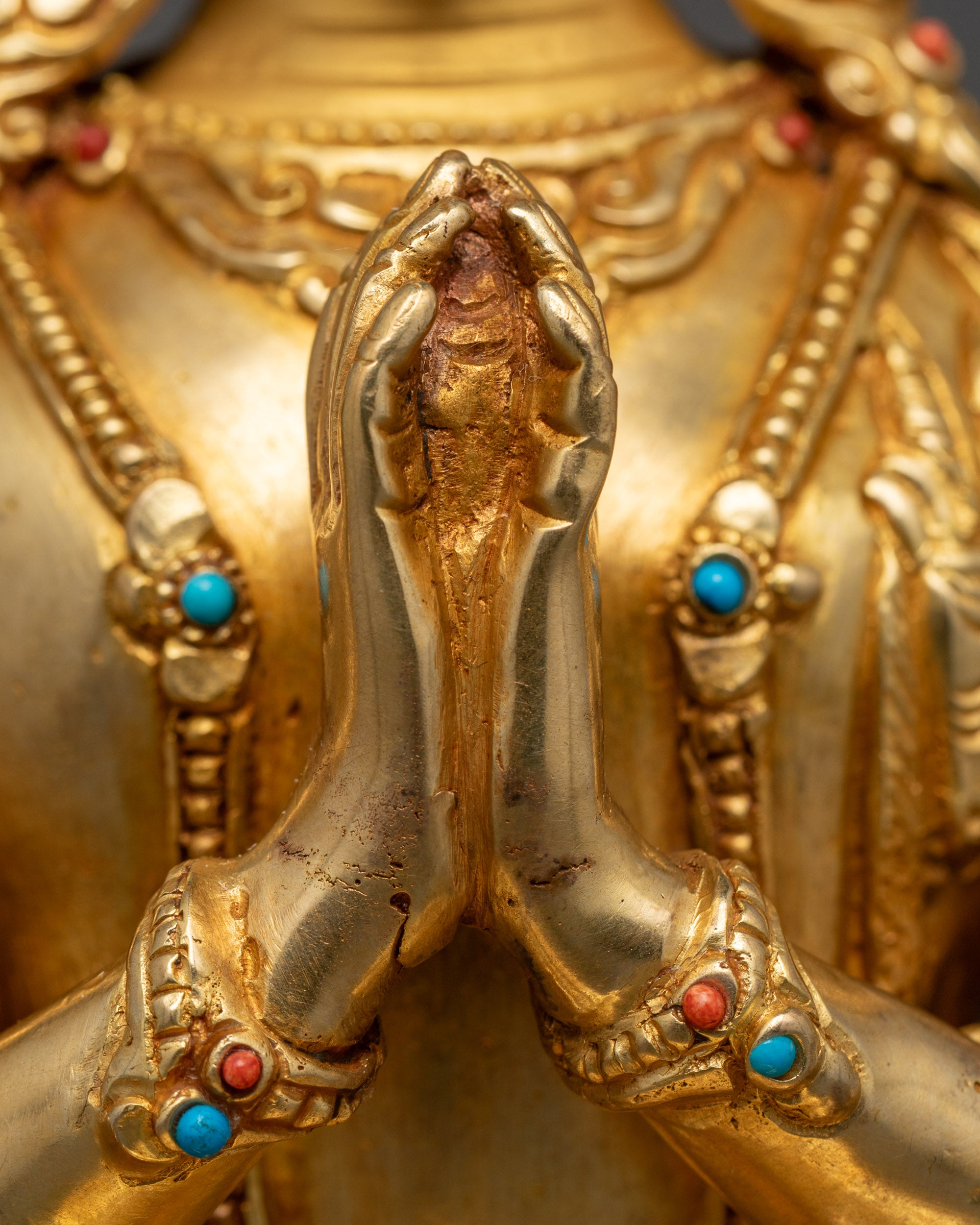 Handcrafted Chenrezig Statue | Tibetan Avalokiteshvara for Compassion
