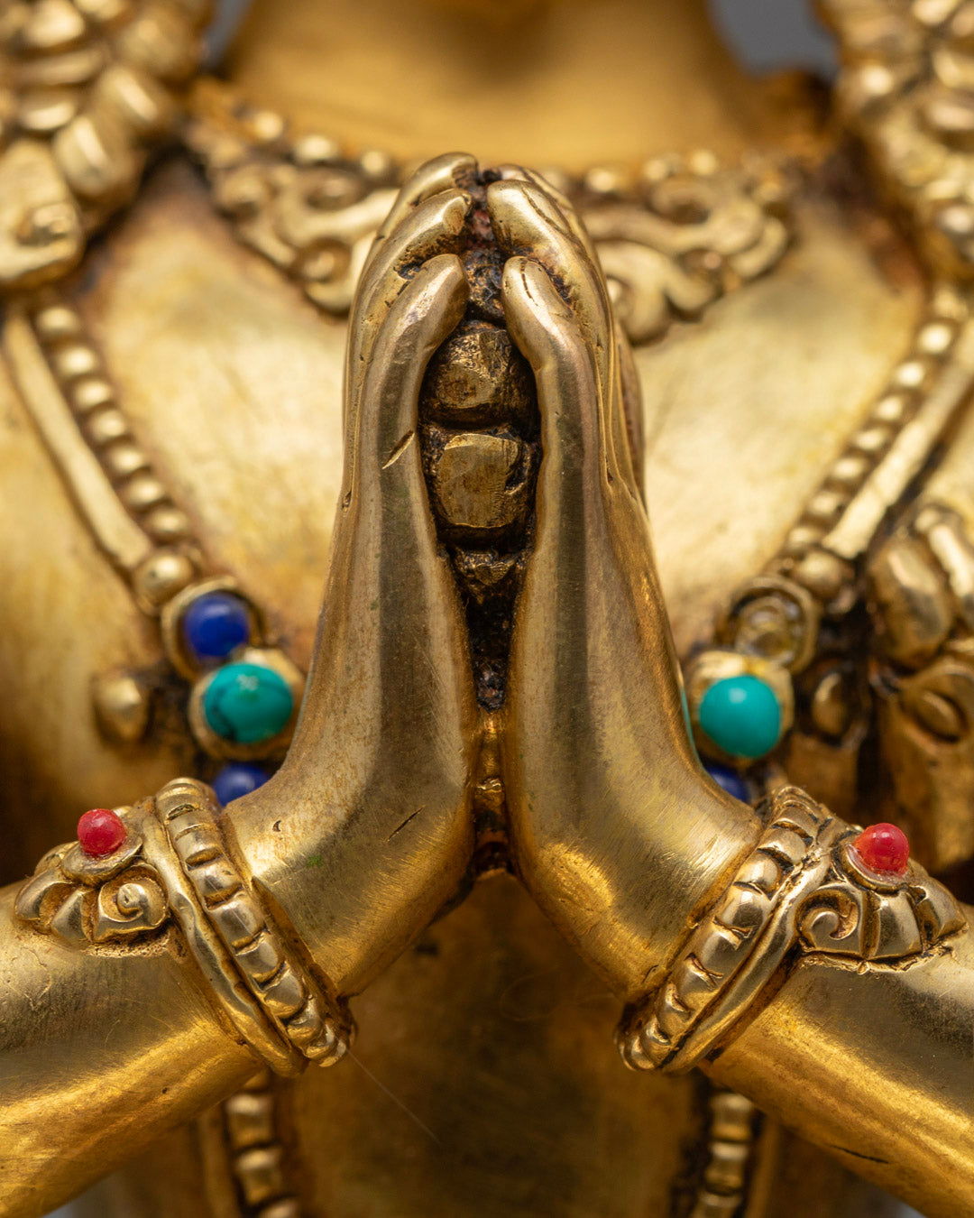 Chenrezig Statue Bodhisattva of Compassion | Tibetan Buddhist Altar Decor