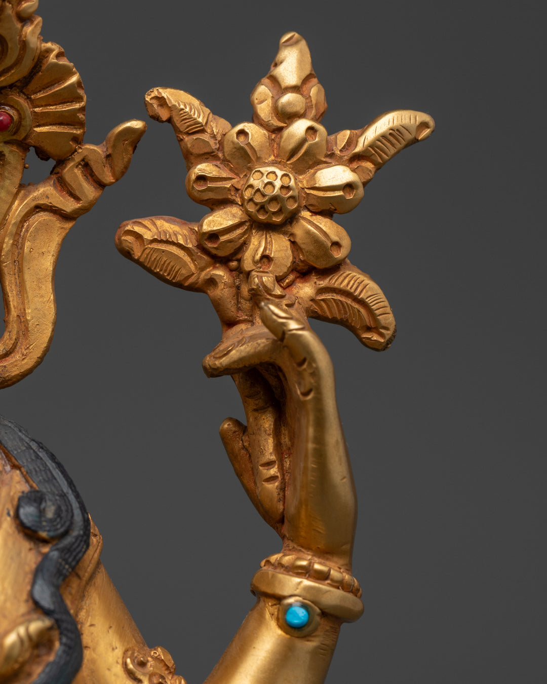 Chenrezig Statue | Tibetan Hand-Carved Sculpture of Avalokiteshvara