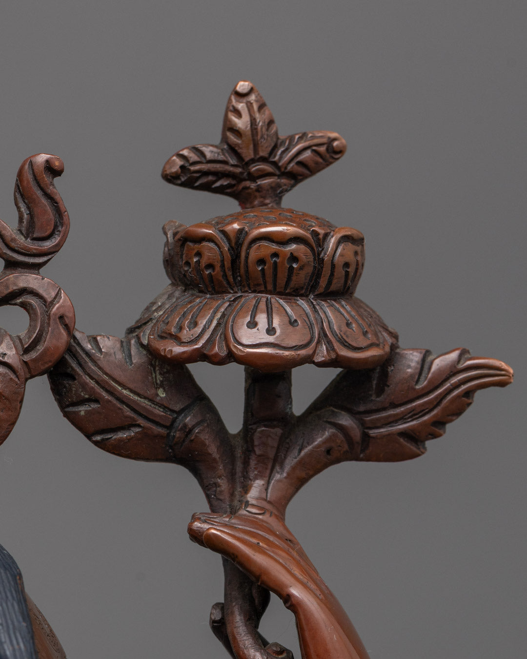 Beautiful Chenrezig Bodhisattva Statue | Oxidized Copper Finish