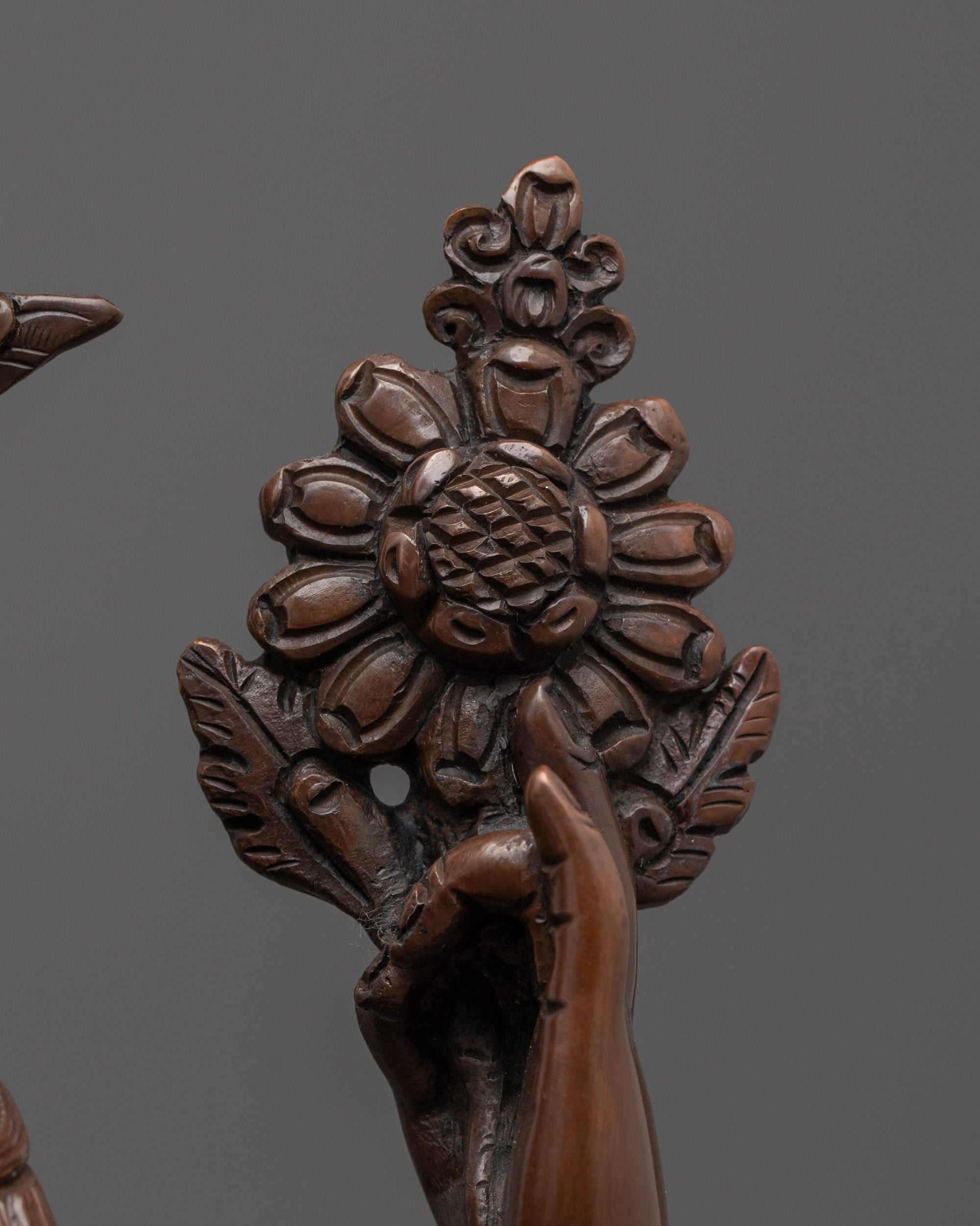 Oxidized Chenrezig Statue | Handmade Symbol of Protection