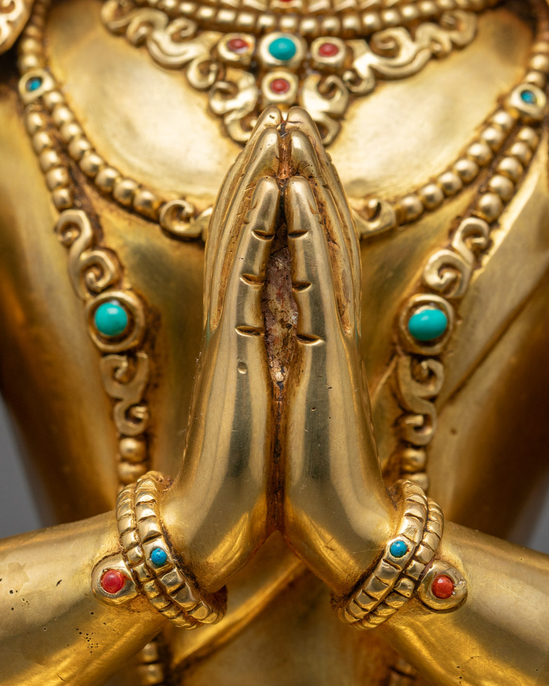 Handmade Chenrezig Sculpture | Traditional Himalayan Craftsmanship