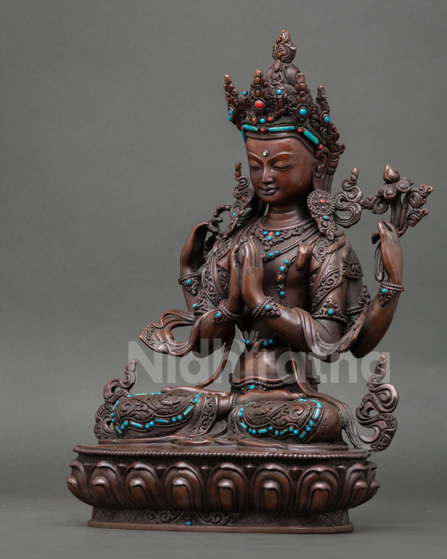 Chenrezig Statue | Sacred Himalayan Home Decor Sculpture